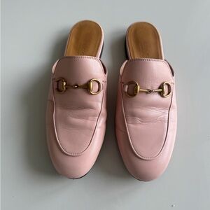 Pink Leather Flats